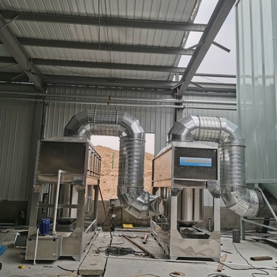油烟废气处理设备安装完成 餐饮厨房高效净化的关键一步